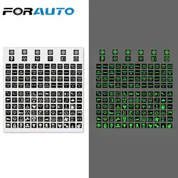 FORAUTO PVC Luminous Car Sticker Rocker Switch Label Decal Circuit Panel For Marine Truck Instrument Switches Relays Decor