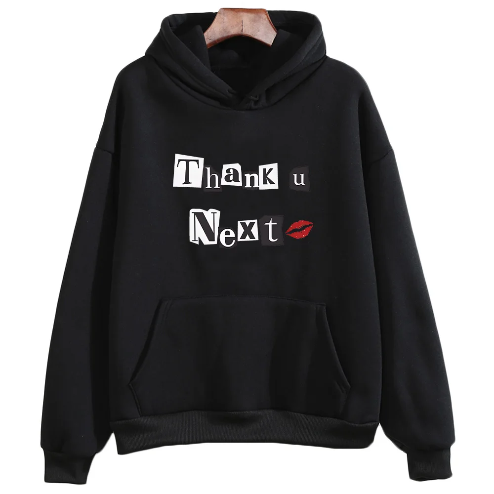 Ariana Grande Hooded for Autumn_Winter Gothic Comfortable Sweatshirts Funko Pop Vintage Fleece Clothes Moletom O-neck Pullovers