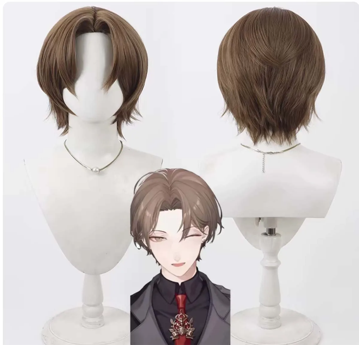 Adult Men Virtual Liver Kaga Hayato Cosplay Heat Resistant Fiber Wig