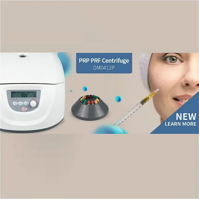 PRP PRF Centrifuge Clinical Centrifuge DM0412P Low-speed Centrifuge Can Put 10ml/15ml Tubes Max.Speed 4500rpm Brushless DC Motor