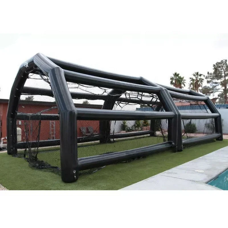 Inflatable Backstop, Baseball Batting Cage Tent, Portable Training Net, 10x10x10 Feet, Durable Outdoor Practice Equipment