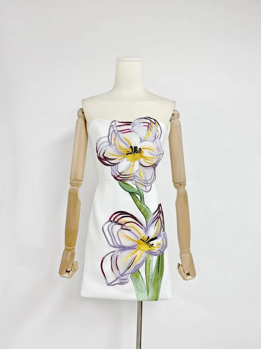 VGH Colorblock Sexy Mode Kleider für Frauen Liebsten Ärmellose Hohe Taille Patchwork Applikationen Schlank Mini Kleid Weibliche Kleidung