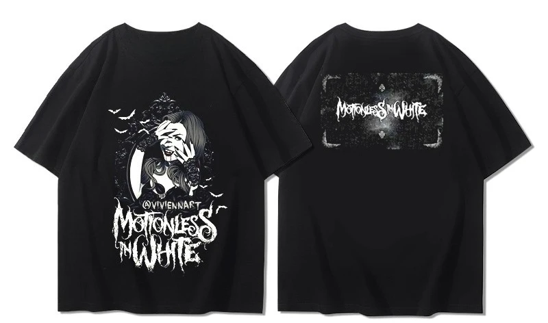 Youdaoplaceholder0 باللون الأبيض المتشددين الفرقة الطرفية قصيرة الأكمام الرجال الصيف ثلاثية الأبعاد تي شيرت مطبوع #5