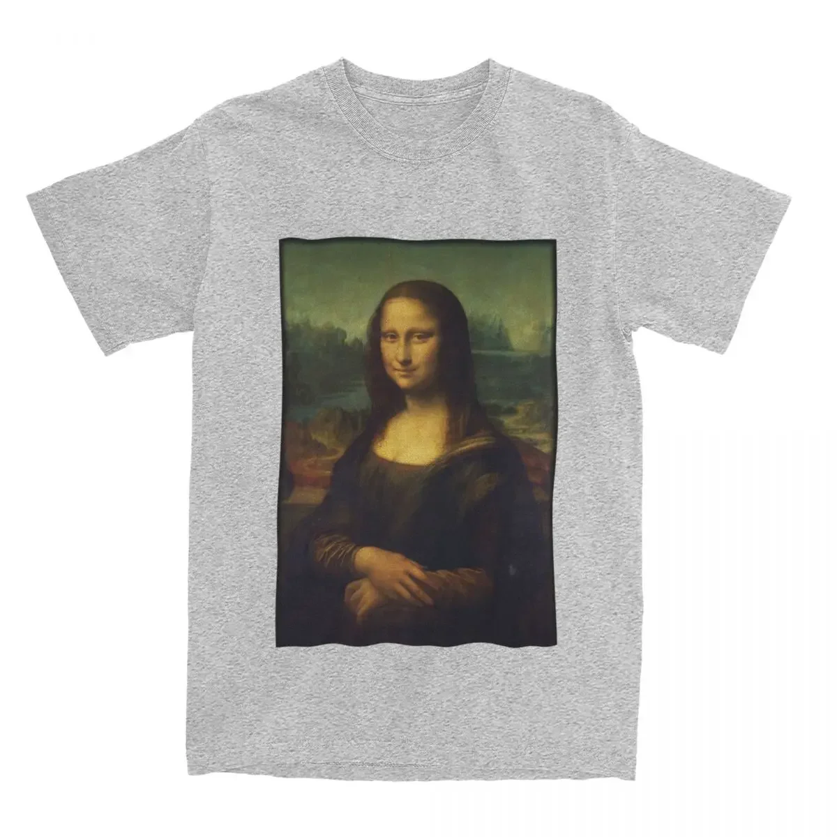 Men Women\'s Da Vinci Mona Lisa Graphic T Shirt Accessories Vintage 100% Cotton T Shirts Tee Clothing Gift Idea heavyweight Round