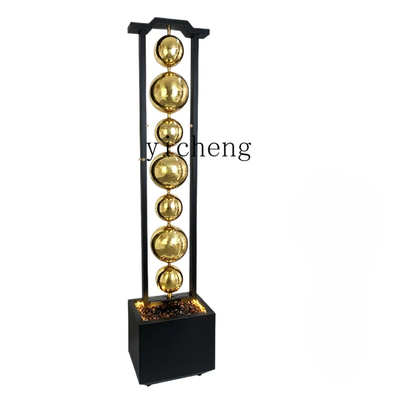 

Tqh Flowing Water Lucky Decoration Circulating Water Living Room Large Floor Slightly Luxury Decoration TV Cabinet