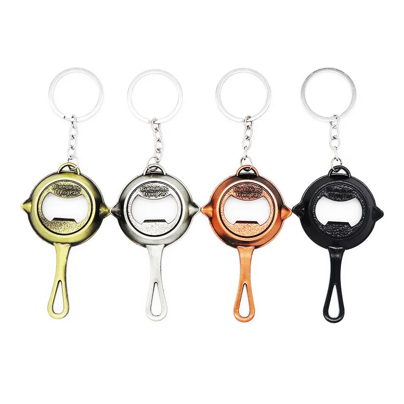 

New Style Pan Bottle Opener Keychain Playerunknown's Winner Chicken Dinner PUBG Key Ring Holder Metal Car Keychain