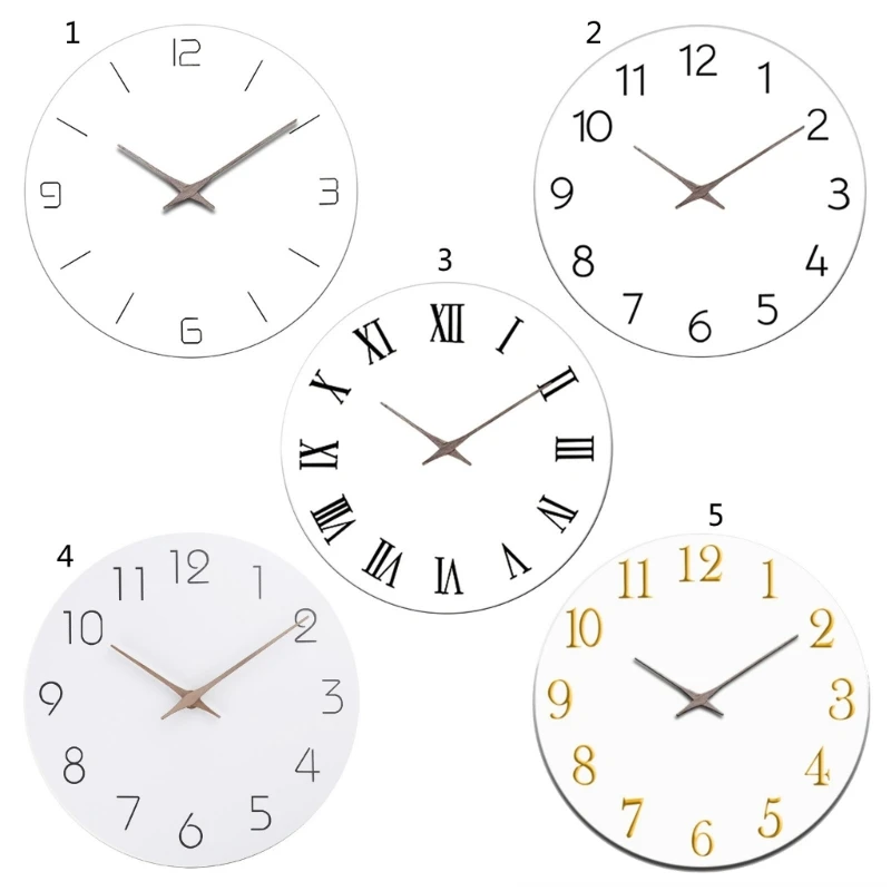 Nordic Fashion Simple Silent Wall Clocks for Home Decoration Clock Battery Operated Drop Shipping