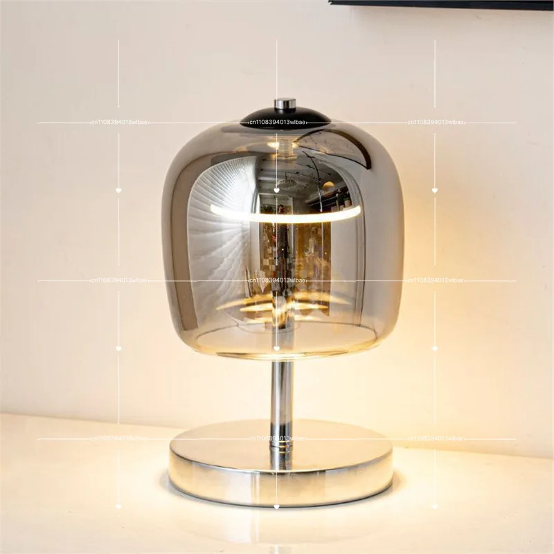 

Decorative Table Lights, Bedroom Study Glass Lights, Nordic Minimalist Bedside Night Lights, Personalized Bar Ambient Lights