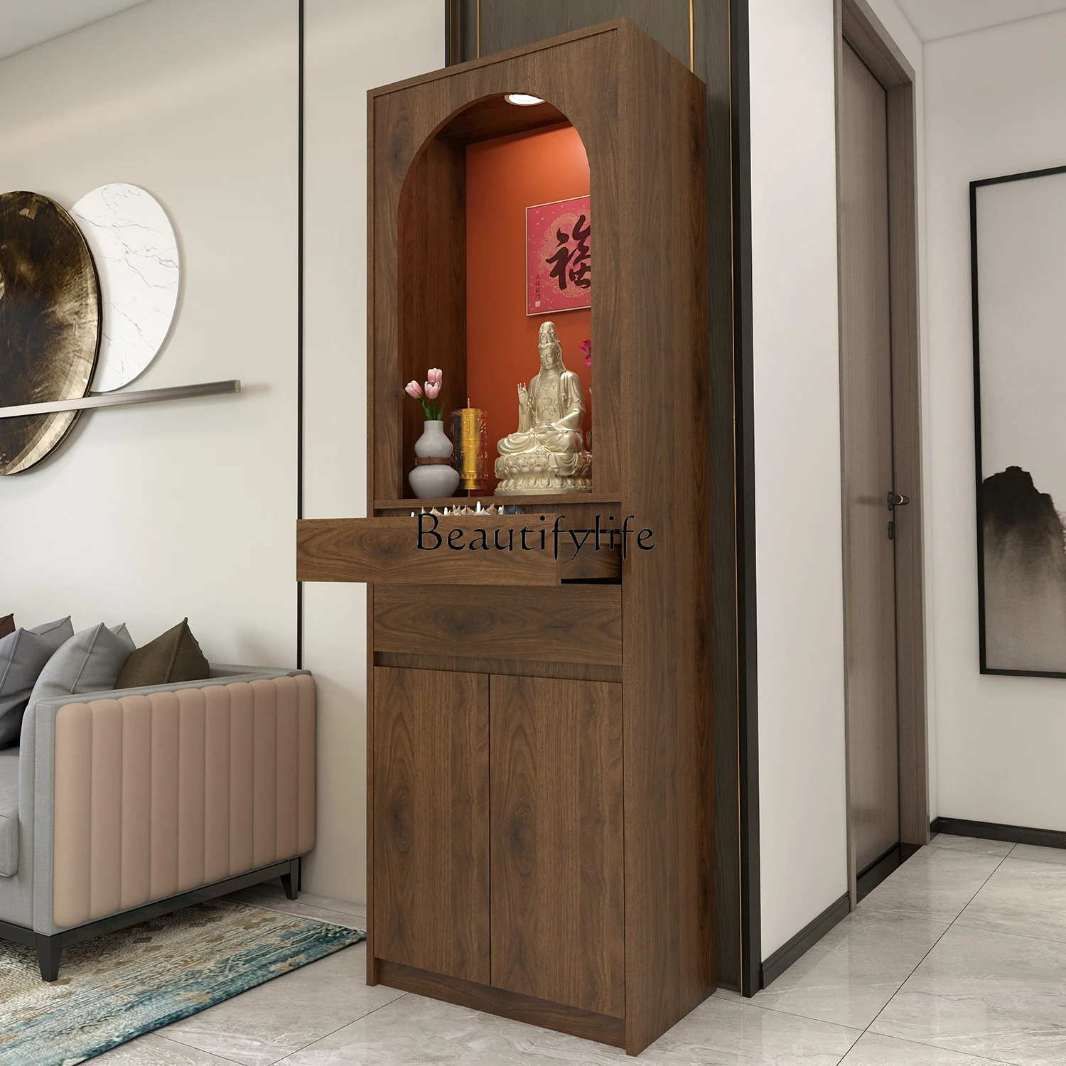 

ls 35 Buddhist niche stand cabinet small teacher-specific table simple ancestor bodhisattva hall