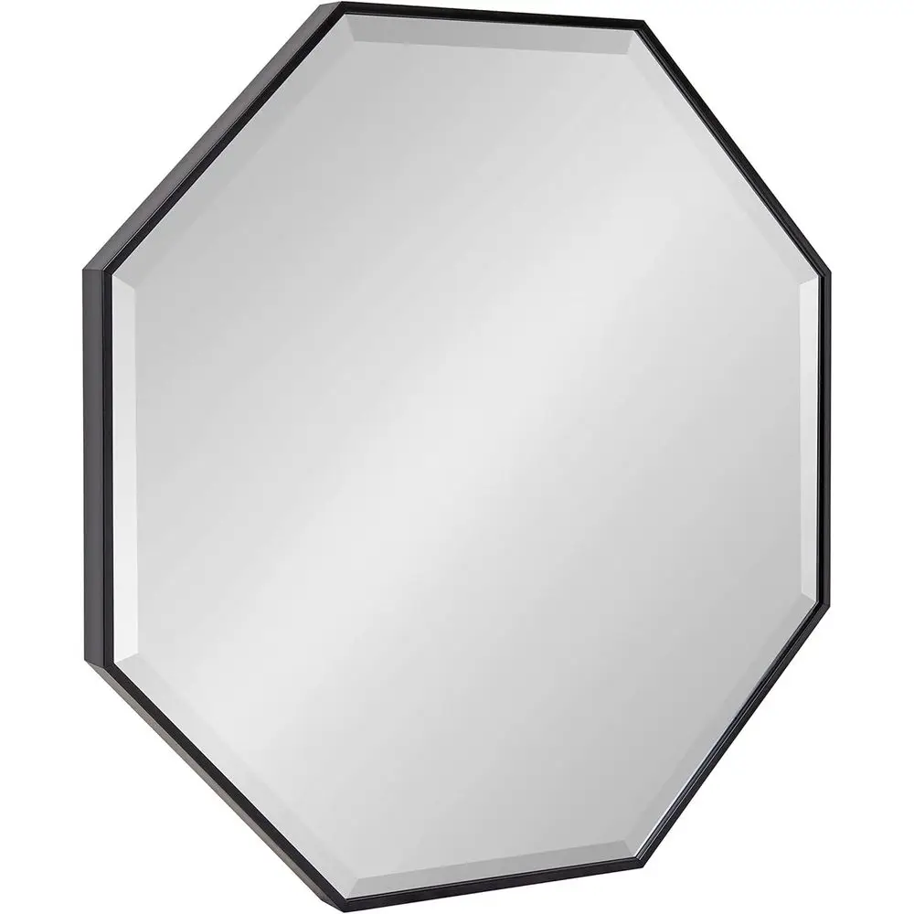 

Зеркало Rhodos Glam Octagon, 29 x 29 дюймов, черное, стильный геометрический декор для стен