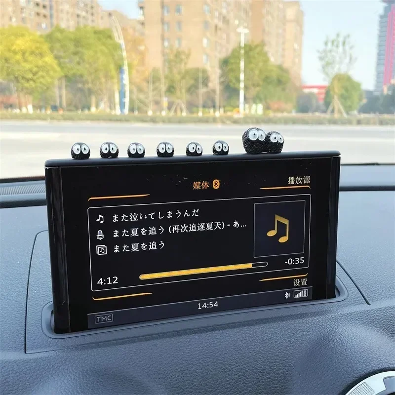 5/10/20PCS Cute Funny Black Elf Car Interior Decoration kawaii Auto Center Console Rearview Mirror Ornaments For Car Accessories