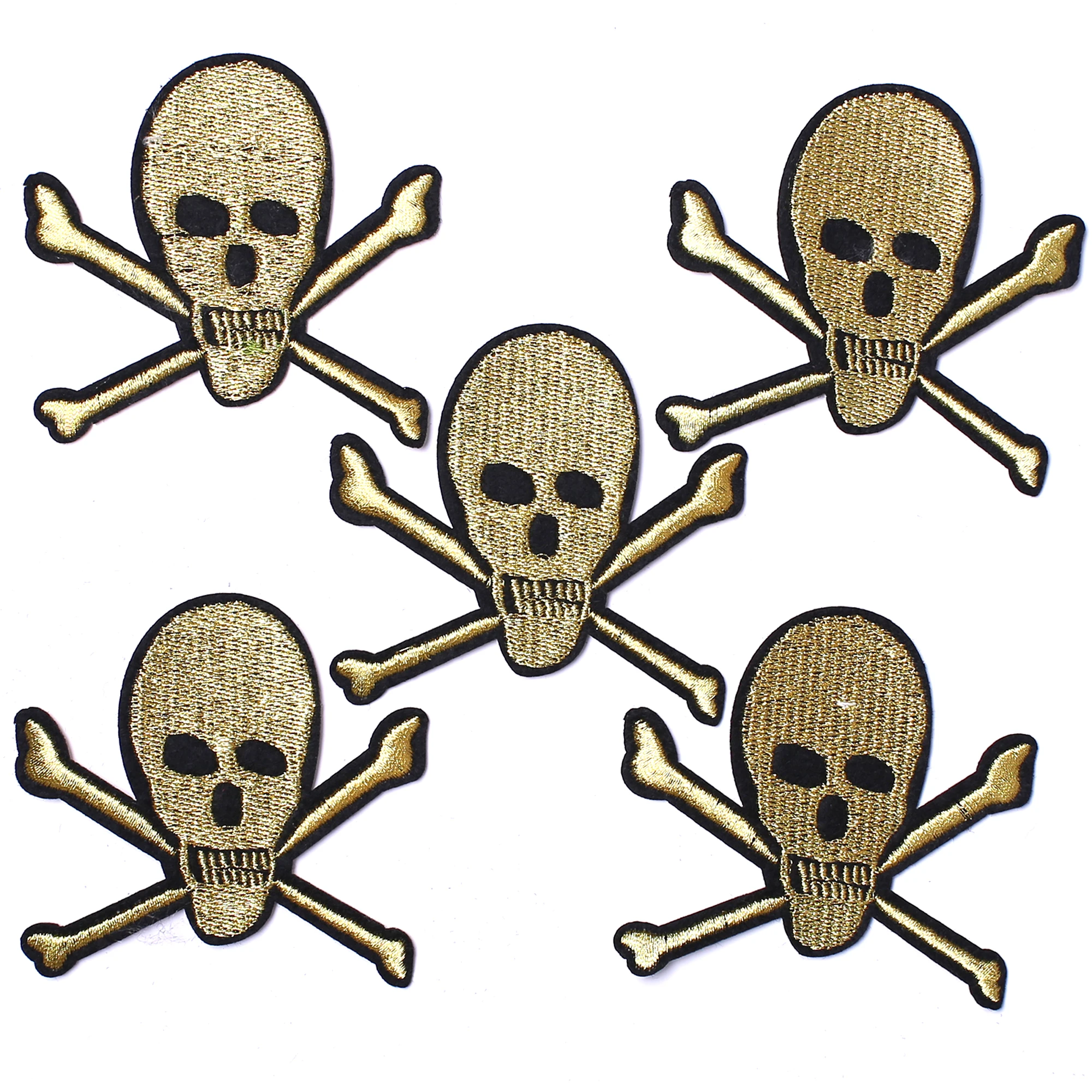 

Iron on Stickers for Clothes, Embroidered Applique, Heat Glue Patches, DIY Clothing Motif Badges, Various Types, 5Pcs