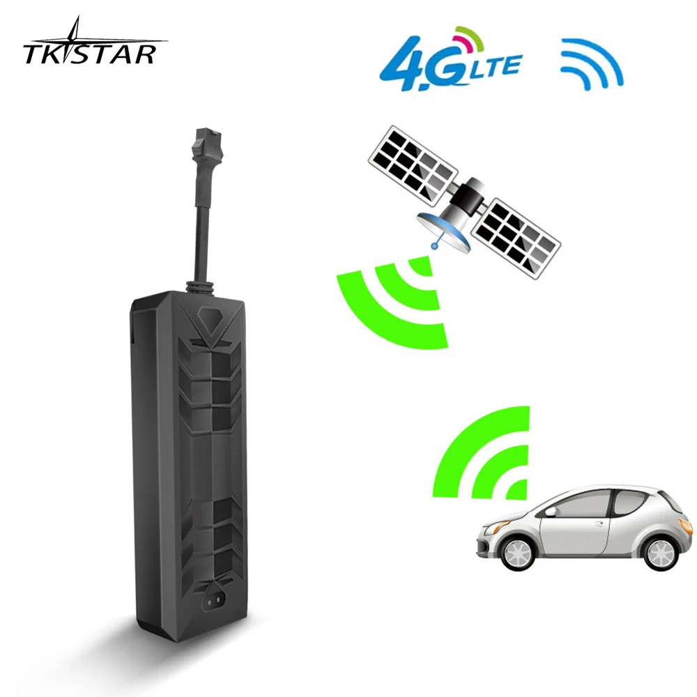 TK806 TKSTAR 4G Vehicle Relay GPS Tracker With Relay Remote Control Engine Oil Cut Off Realtime Tracking Device Alarm 9-95V DC