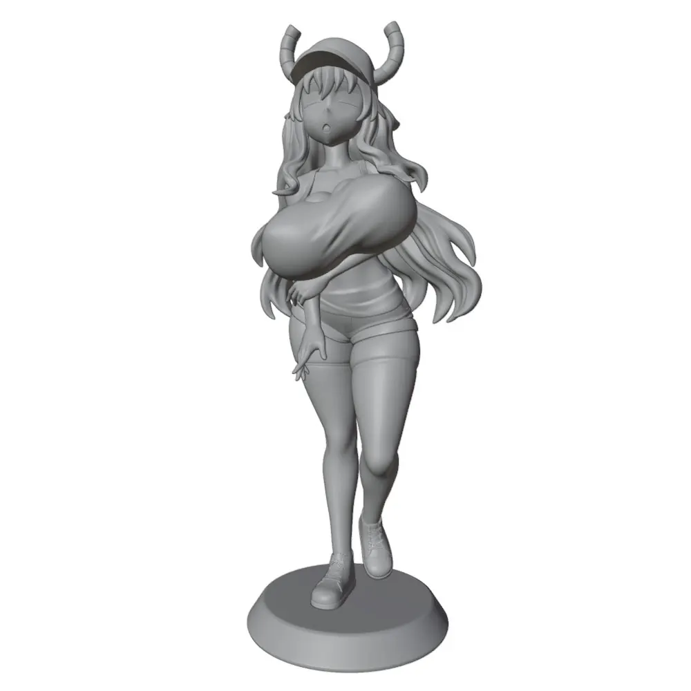 1/24  75mm  NSFW Sexy Girl Resin Model Kits GK Miniature 3D Printed Gray Model Figurine DIY Doll Model Unassembled And Unpainted