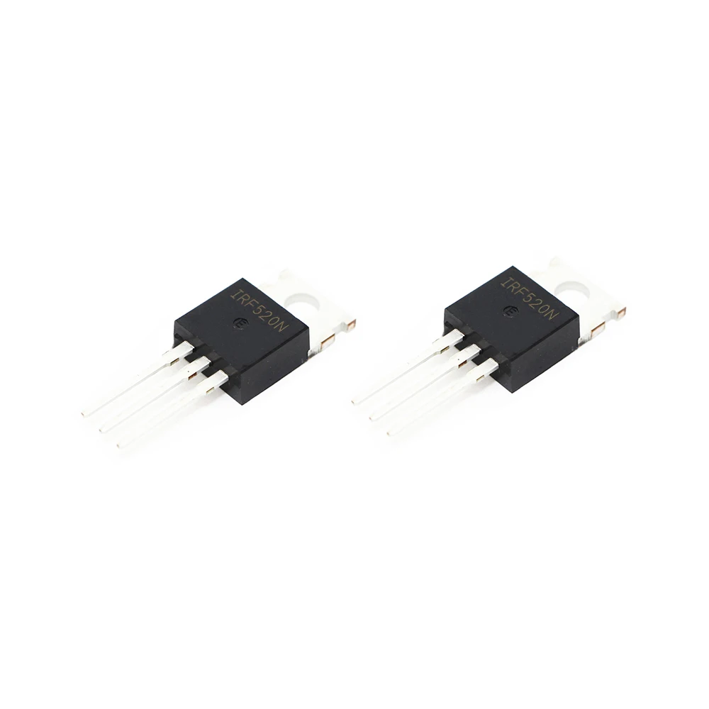 10PCS/LOT IRF520NPBF IRF520N IRF520 520N 100V9.8A TO-220 TO220 Transistor MOSFET New Original Good Quality Chipset