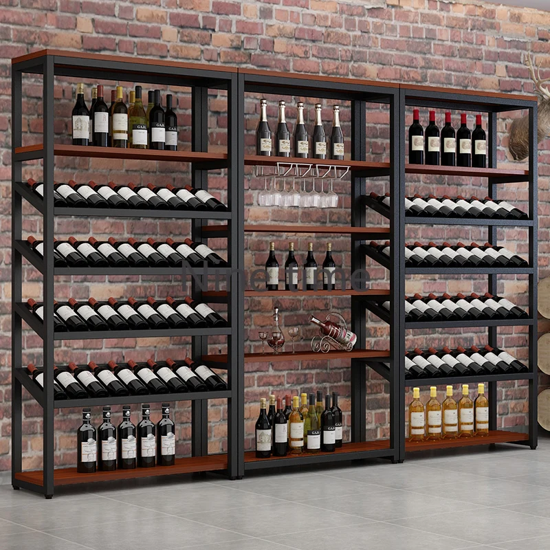 Cellar Club Wine Cabinets Industrial Unique Corner Display Bar Cabinet Holder Small Stockage Vin Barra De Vino Home Equipment