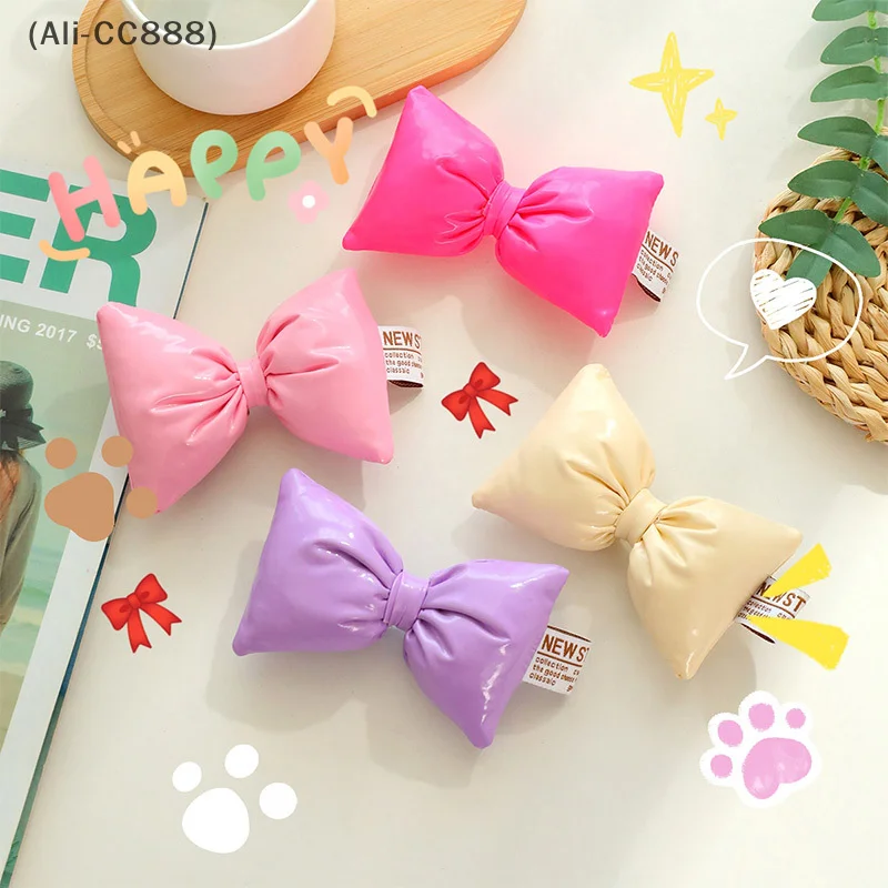 〔CC88〕Girl Heart Cute Candy Color 3D Large Bowknot Diy Children's Hair Ornaments Sweet Accessories