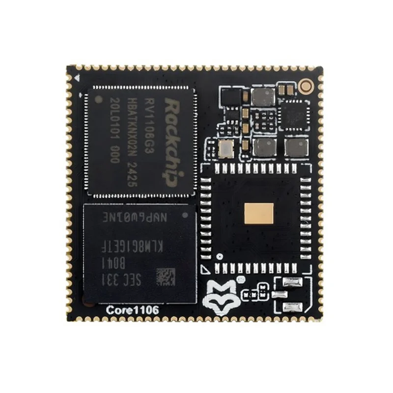 AF93-Luckfox Core1106 Development RV1106 Core Board 1TOPS حسابي 8G EMMC متكامل ARM Cortex-A7/RISC-V MCU/NPU/ISP