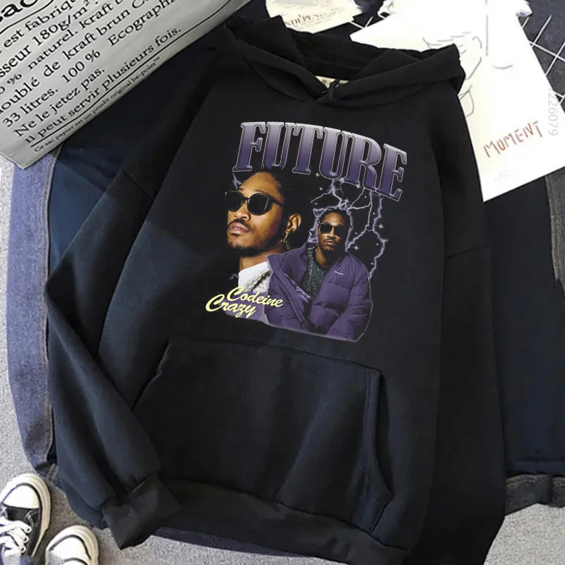 الهيب هوب الجرافيك هوديس المستقبل مغني الراب الجرافيك البلوز طباعة كم طويل Harajuku خمر 90s البلوز الخريف الشارع الشهير القمم