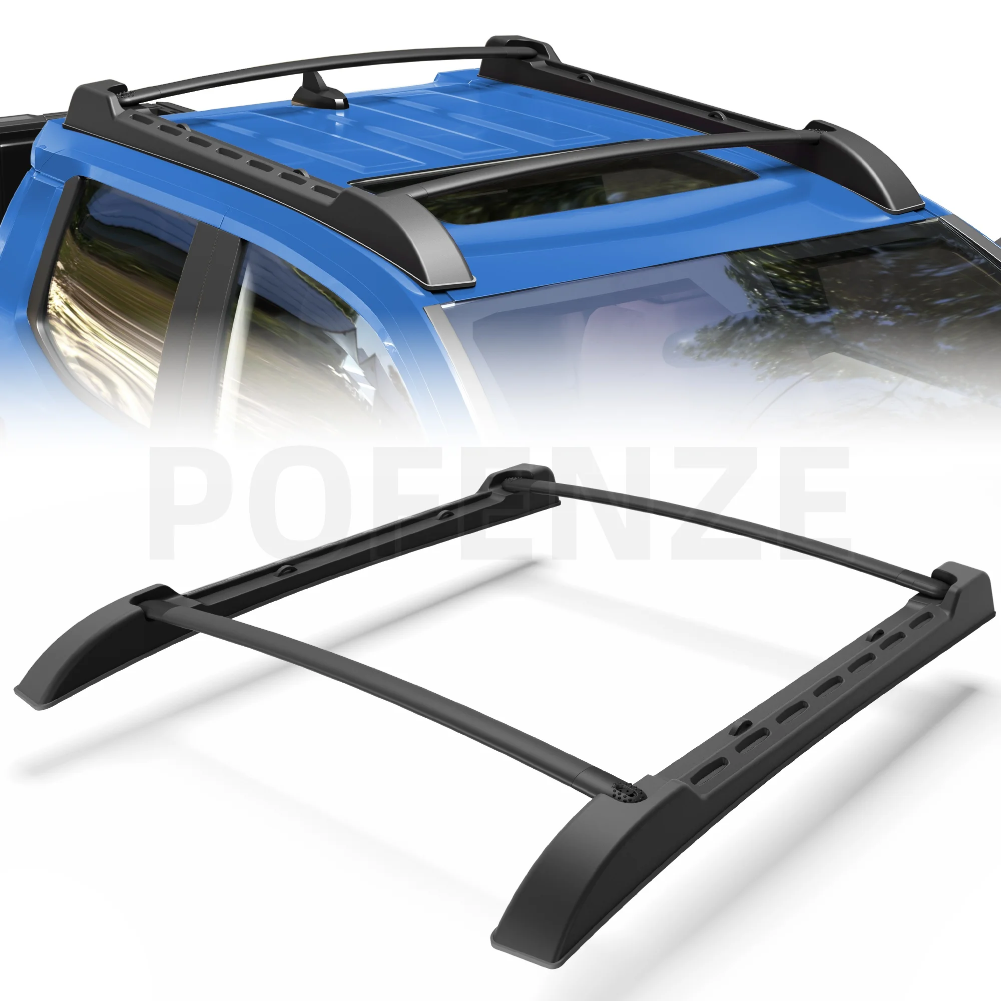 

Top Roof Rack Cross Bars for 2024-2025 Toyota Tacoma Double Cab Basket Cargo Carriers Heavy Duty Luggage Storage Holder