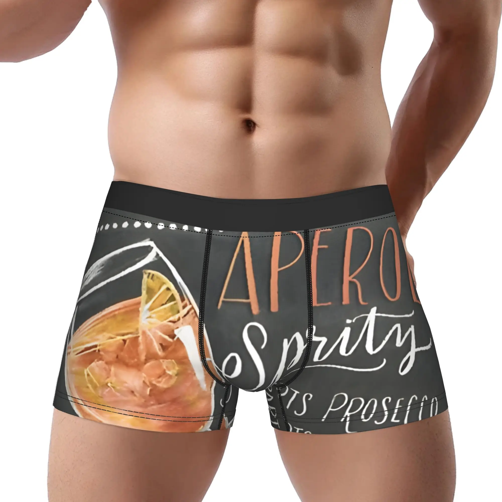 

Трусы Aperol Spritz, дышащие трусики, мужское нижнее белье, удобные шорты Aperol, трусы-боксеры