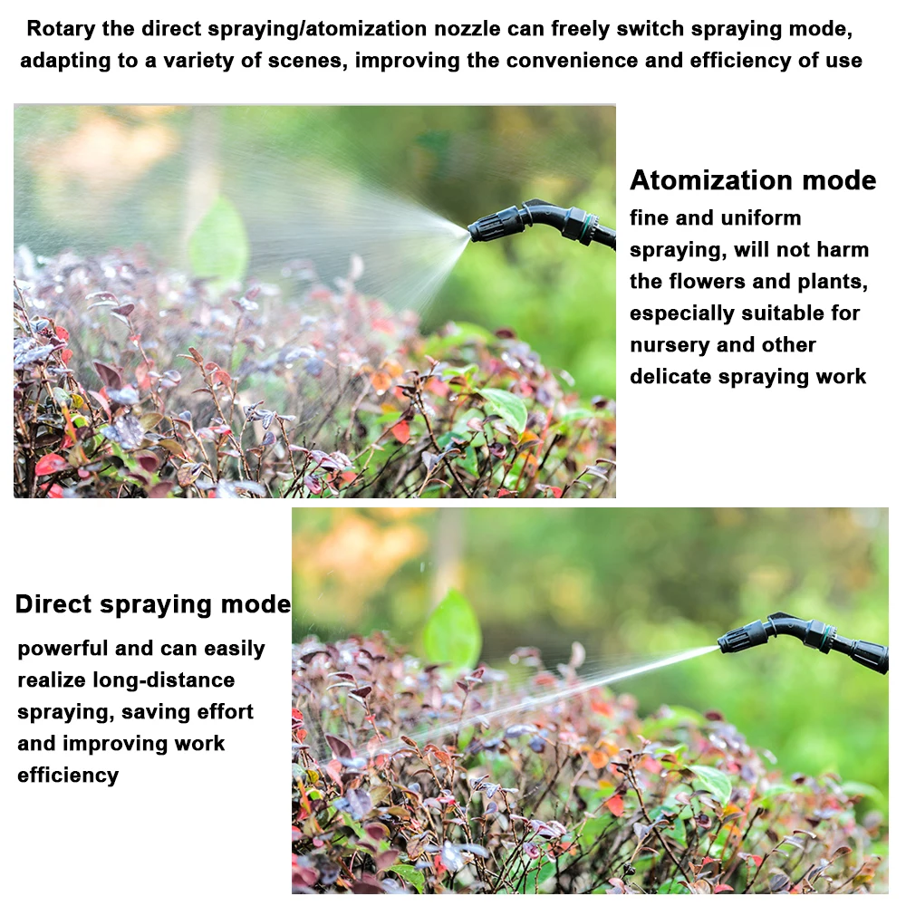 Shoulder Type Electric Gardening Sprinkler Garden Plants Watering Device Flowers Spraying Machine Telescopic Rod Length Adjust