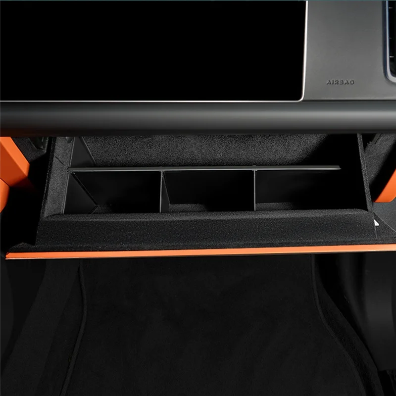 1 قطعة صندوق القفازات المشارك الطيار صندوق تخزين التقسيم ، صندوق تخزين الركاب ، ABS أسود لـ Lixiang L7 L8 L9 2022 2023