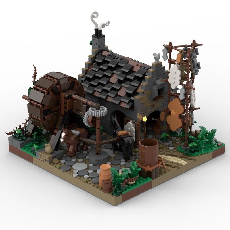 Medieval Castle Model Moc Building Bricks The foul smelling suburbs Technology Modular Block Christmas DIY Toy Holiday Gifts