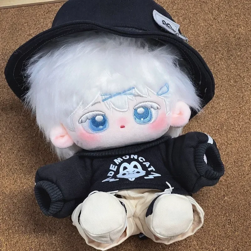 

Anime Jujutsu Kaisen Cosplay Satoru Gojo 20cm Cartoon Soft Cute Adorable Changing Dolls Plush Doll and Clothing Christmas Gift