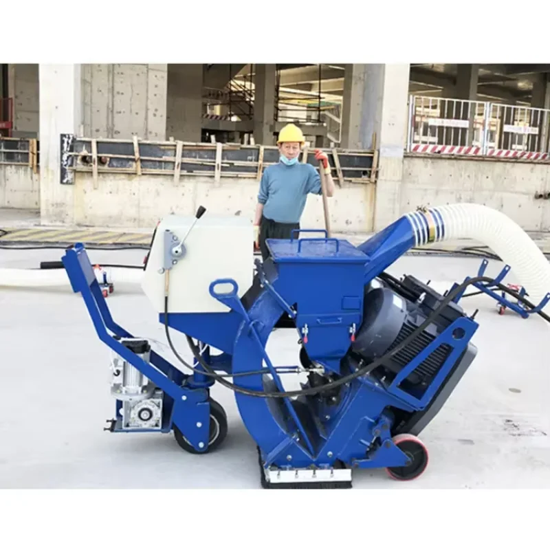 Road Walking-Behind Shot Blasting Machine Portable Blaster Mobile Ground Sand Blasting Machines