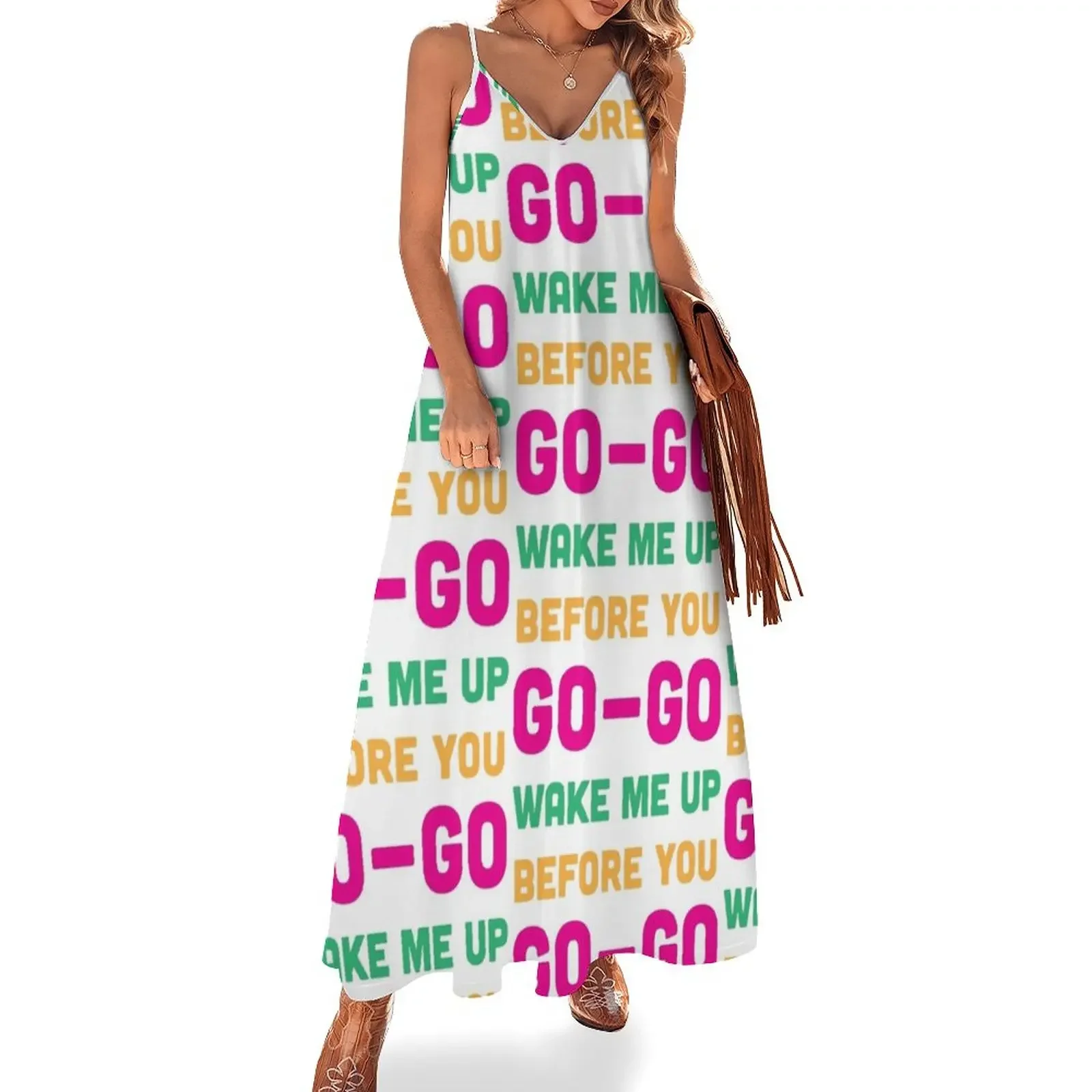 

Wake Me Up Before You Go Go Sleeveless Dress Female clothing prom clothes