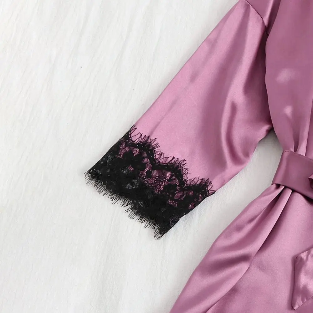 

Women Homewear Elegant Satin Pajamas Outfit V-Neck Bowknot Shorts Camisole Nightdress Loose Ice Silk Lace Sleepwear Sets Home