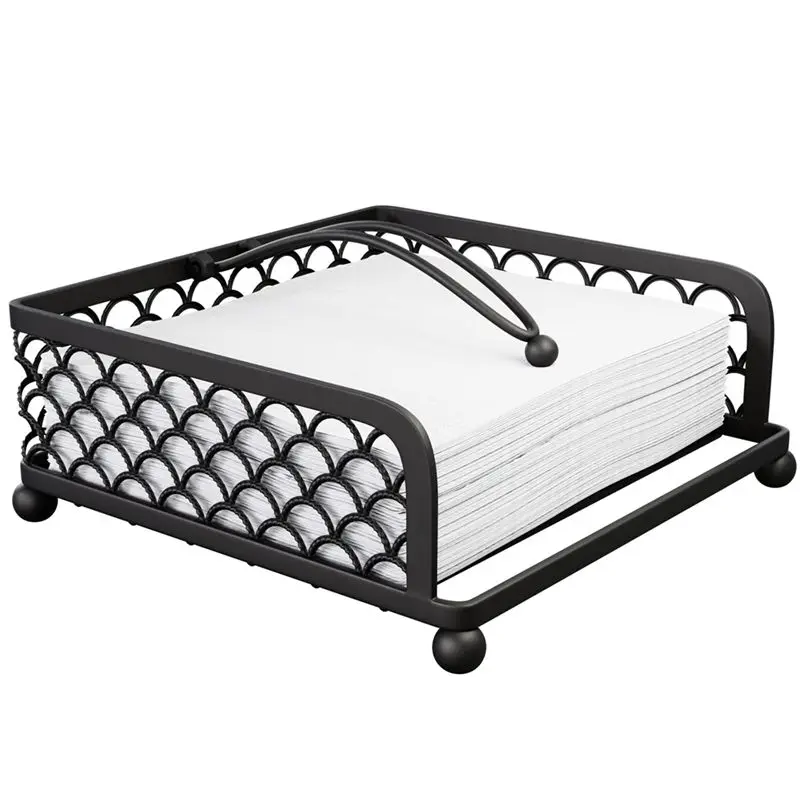 

ABWR-Paper Towel Holder Black Napkin Holder Napkin Holders For Table, Kitchen, Countertops & Outdoor Tables-Napkins Dispenser