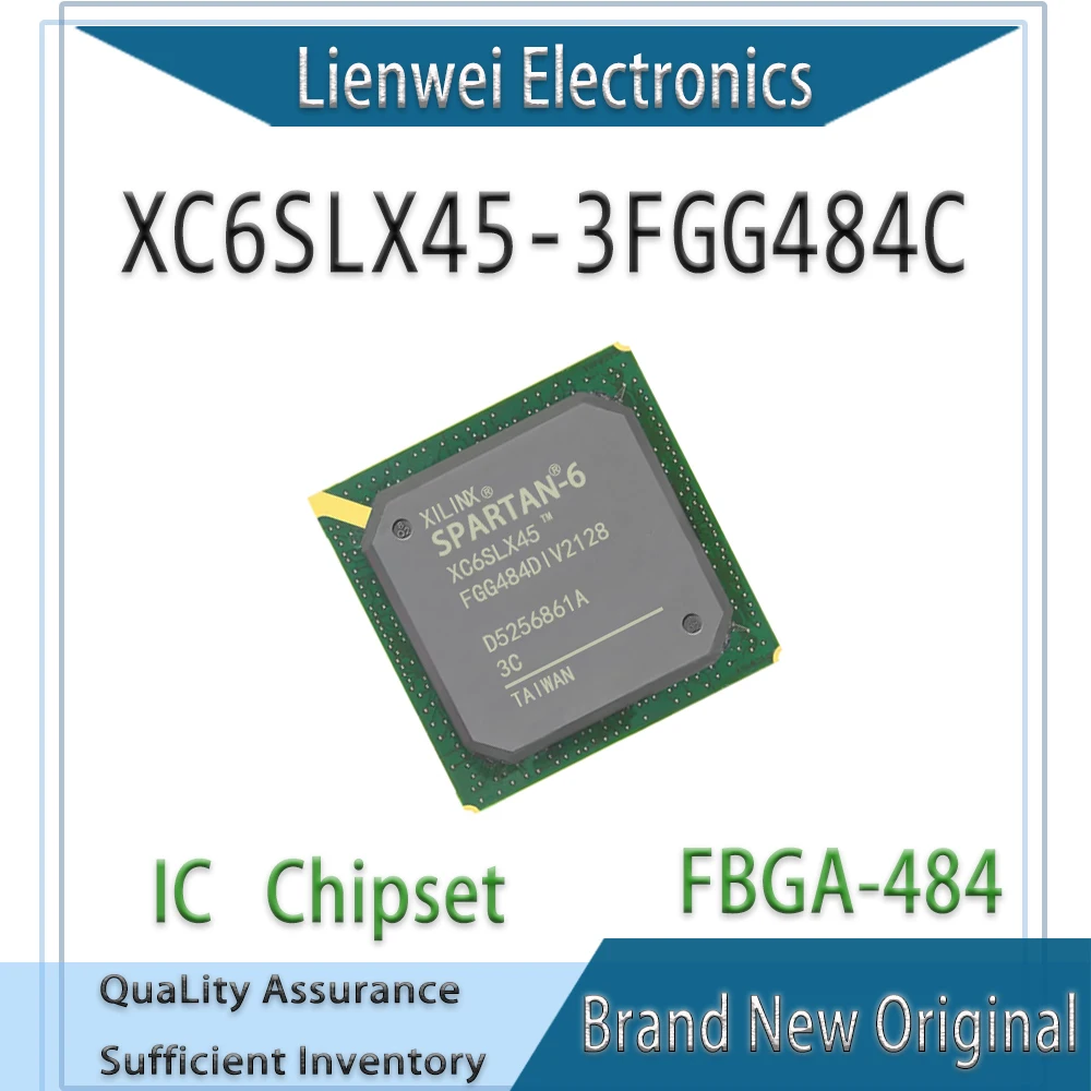 

100% New Original XC6SLX45 XC6SLX45-3FGG484C XC6SLX45 FGG484 IC Chipset BGA-484