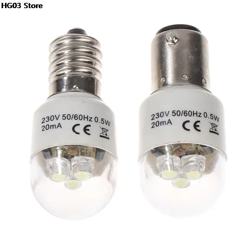 Industrial Sewing LED Bulb BA15D/E14 Light Illuminate 0.5W AC 190-250W Lamp Household Energy Saving Sewing Machine Accessories