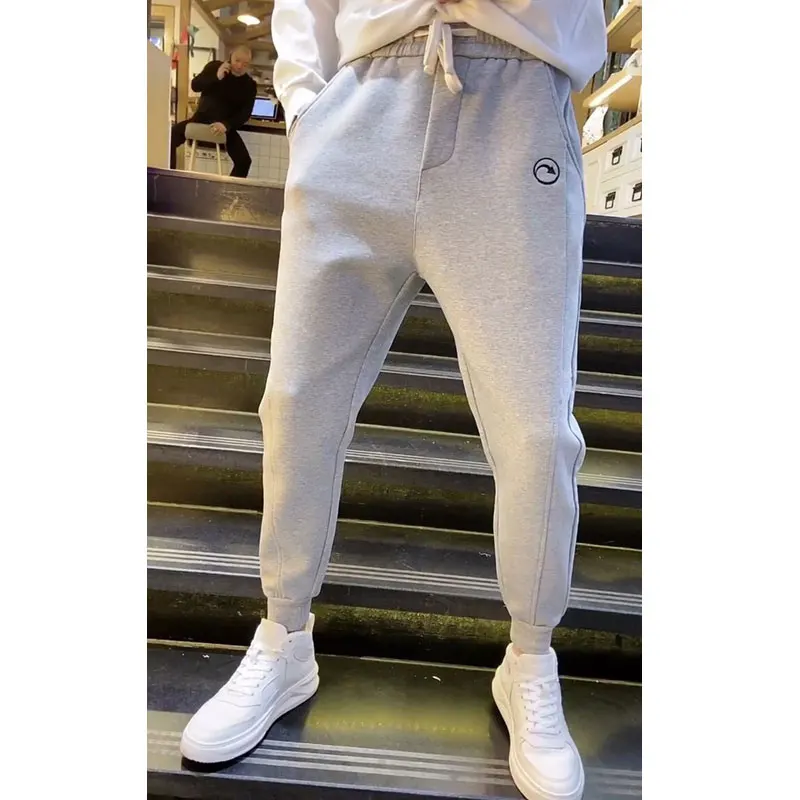 

plus Size Men's Casual Sports Pants Slim Fit Trousers with Embroidered Letters Faionable Loose Leggings for Men