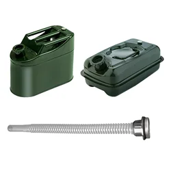 3/5L Jerry Cans Stainless Steel Fuel Tank Gasolines Oil Petrol Cans Metal Cold Rolled Sheet Iron Fuels Tank With 3 Handles