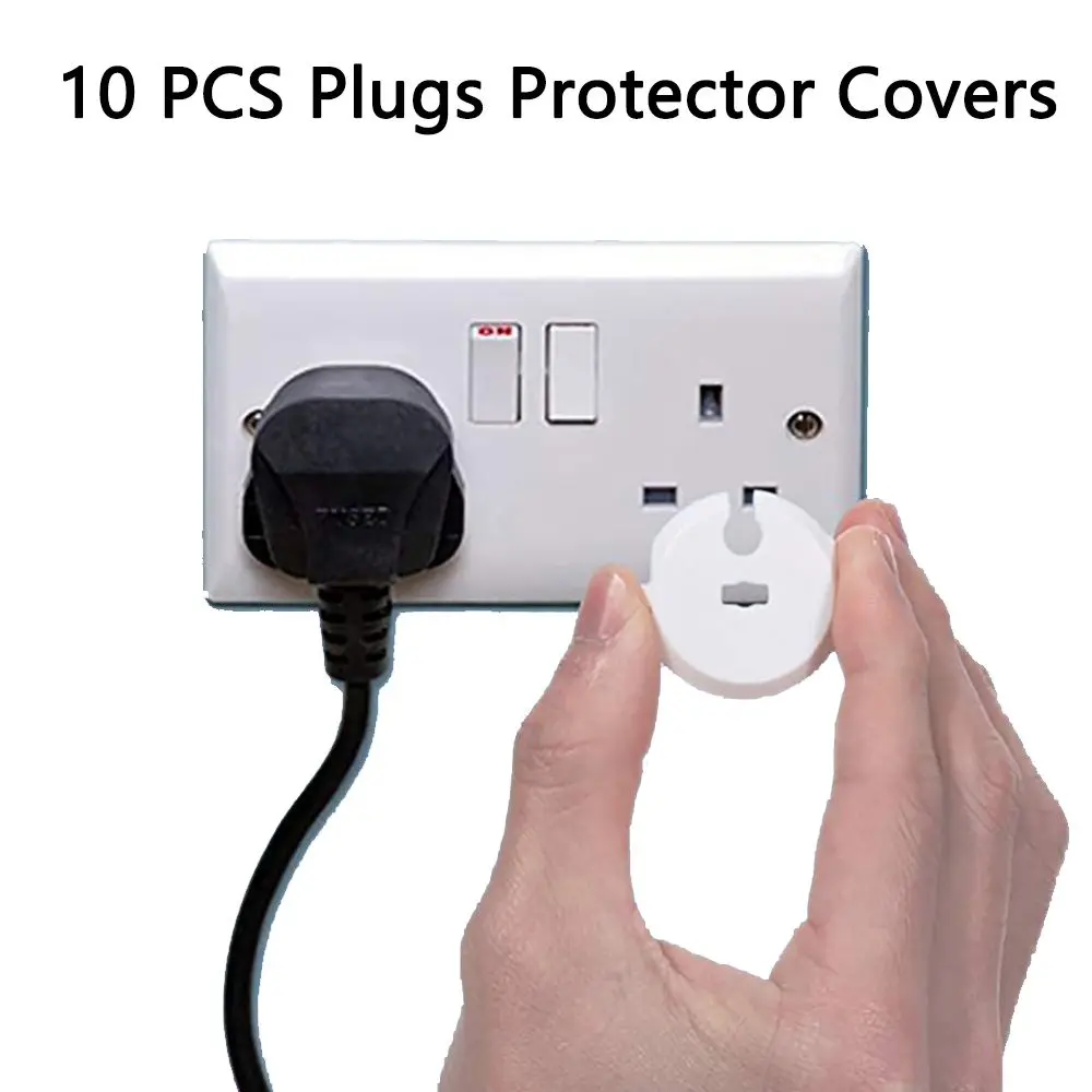 Shock Anti Electric Shock Protection ABS Children Baby Plugs Protector Cover Outlet Cover Sockets Cover Outlet Socket Lock