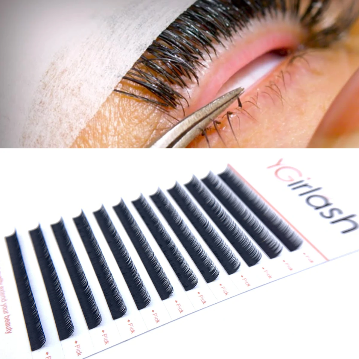 Short Eyelash Extensions 5mm 6mm 7mm Bottom Lash Under Eyelashes Eyebrow Lashes Makeup Tools