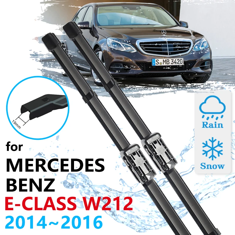 Car Front Wiper Blade For Mercedes Benz E Class W212 2014 2015 2016 E250 E300 E350 E400 E550 E63 Cleaning Windscreen Windshield