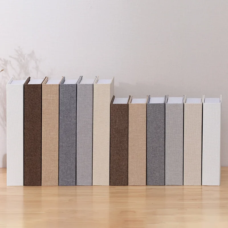 Linen Fabric Decorative Books for Rooms Modern Style Fake Books Decorations Coffee Table Ornaments Home Additional Decoration