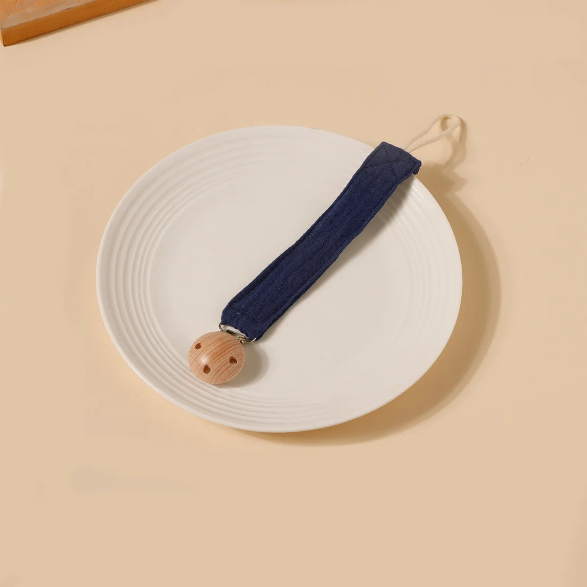 1PcsDouble Schicht Reine Baumwolle Crepe Tuch Nippel Hängen Seil Gedruckt Baumwolle Baby Schnuller Kette Neugeborenen Buche Schnuller Clip Geschenk – Detail 14