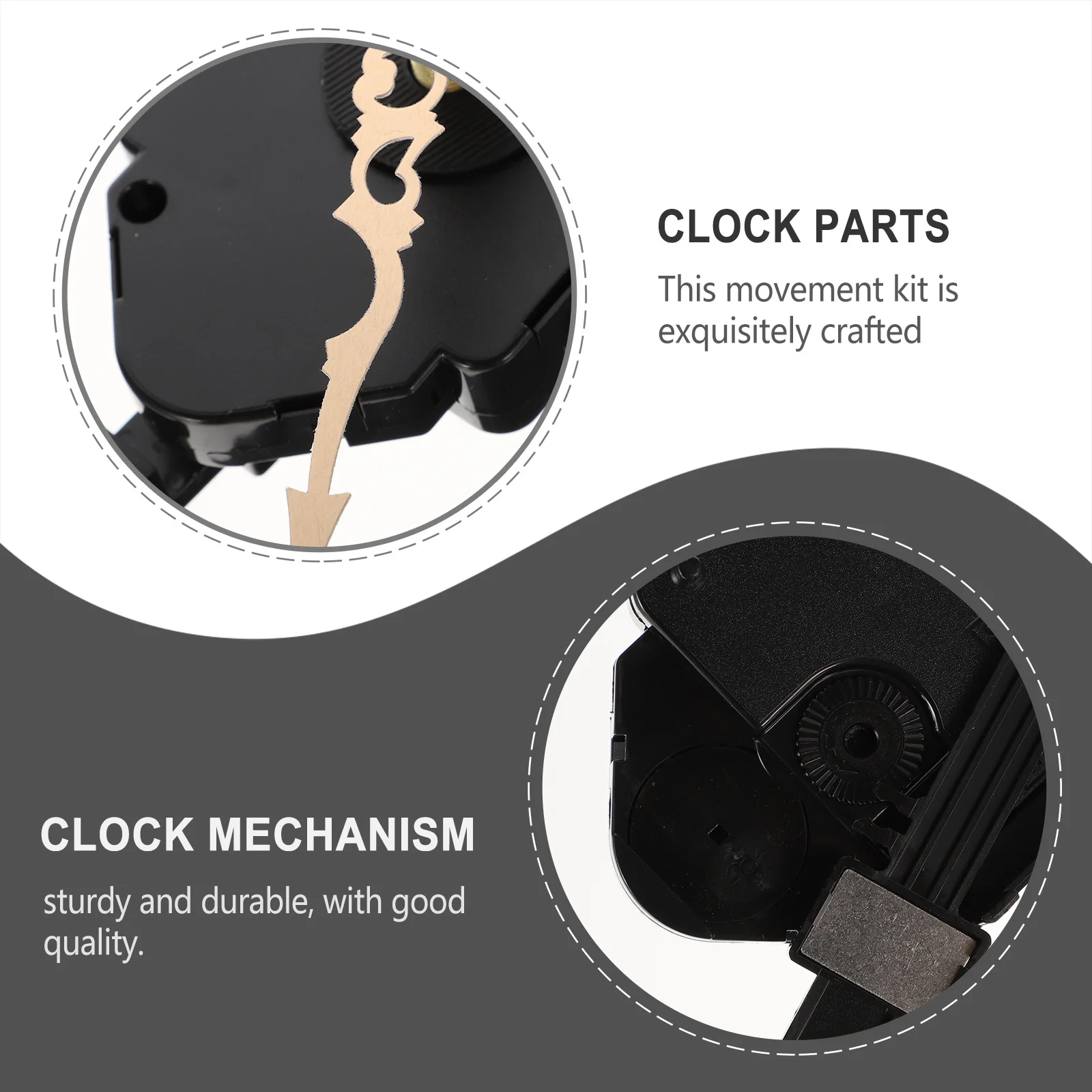 

1 set Movement Kit Precise Quartz Silent Sweep Mechanism For Diy Home Wall Clock Replacement Clock Parts Accessories