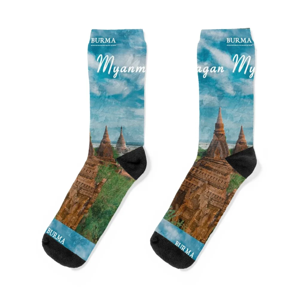 

Bagan Myanmar Burma Travel Socks