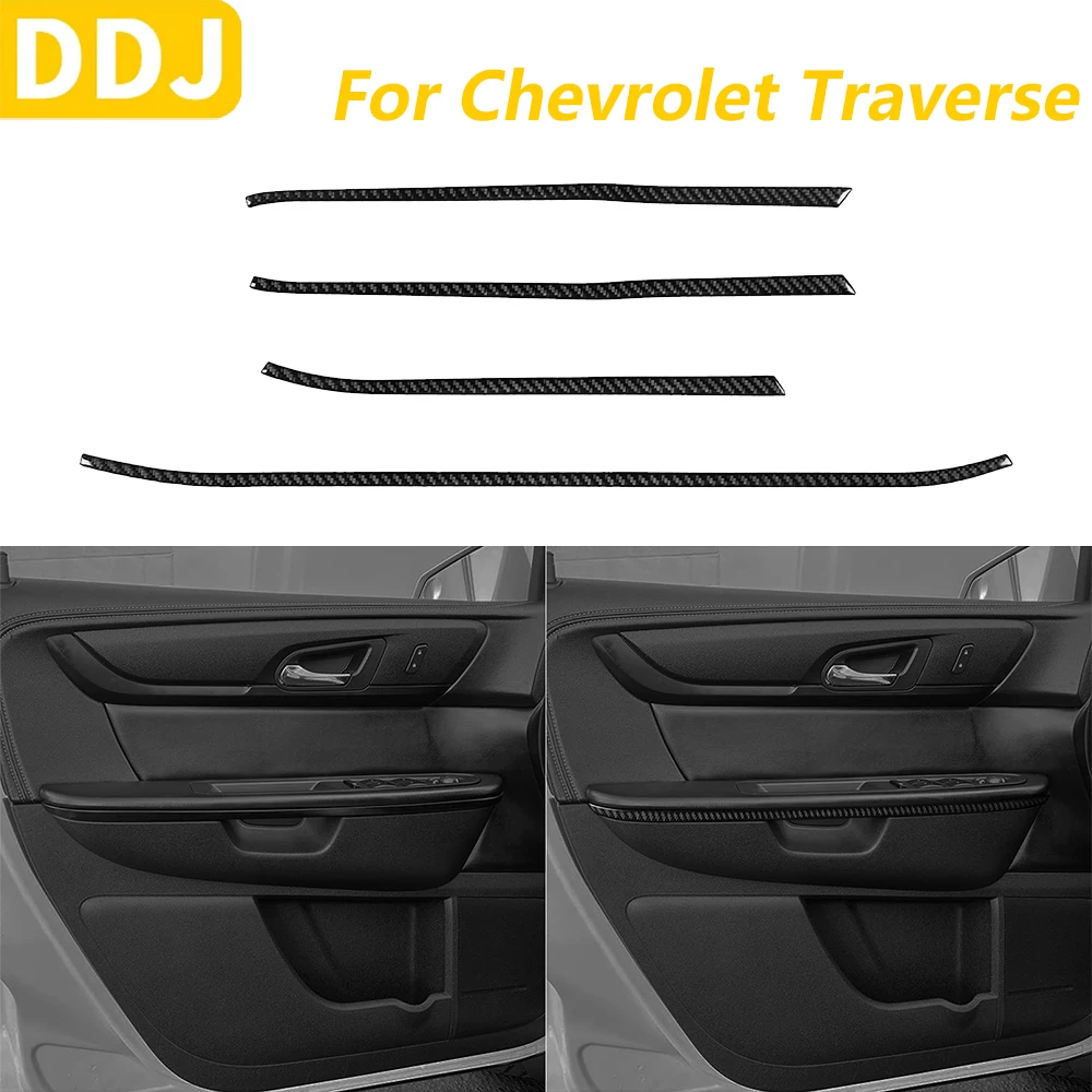 

Для Chevrolet Traverse 2013-2017 углеродное волокно передняя задняя дверь подлокотник боковая панель отделка крышка автомобильные аксессуары декоративная наклейка