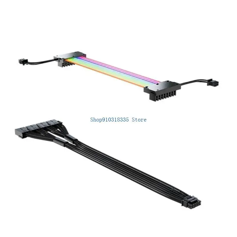 PCIE5.0 16Pin/12+4 16AWG Sleeved High-Power Cord Strong Conductivity Wire ATX3.0 PCI-E5.0 Power Modular Cable Wire