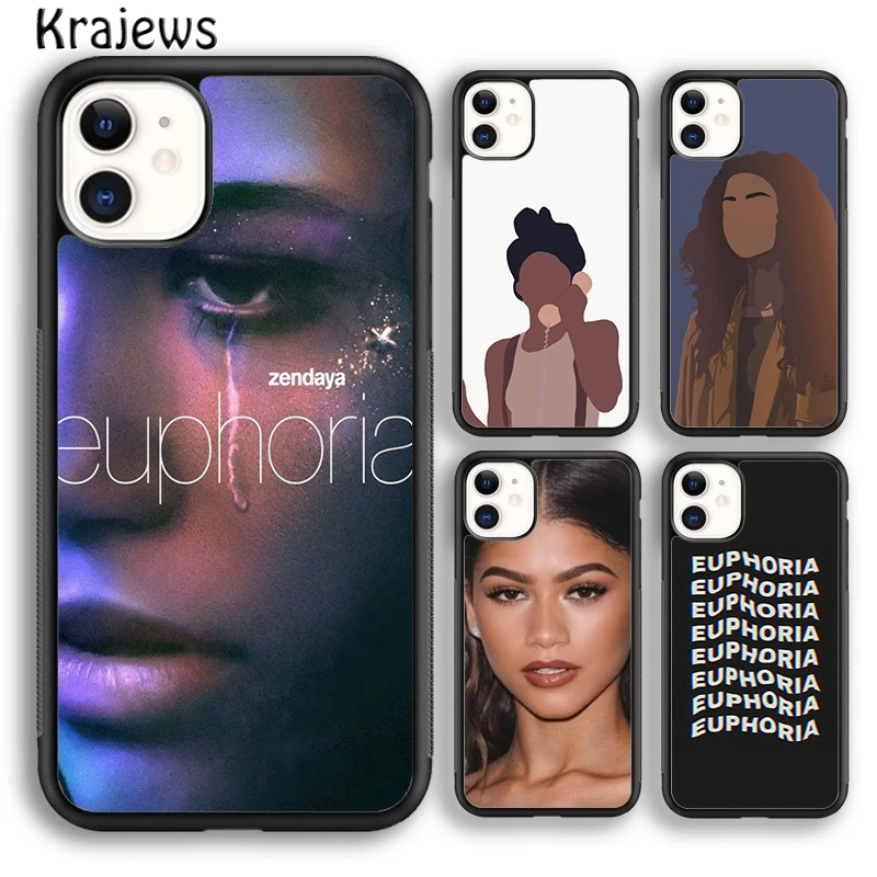 American TV Series Euphoria Soft Phone Case Cover For iPhone 16 15 SE2020 14 6 7 8 plus 11 12 13 pro max coque Shell Fundas