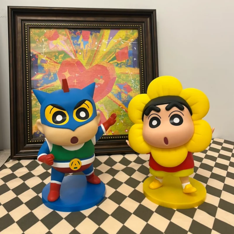

Funism Genuine 21cm Crayon Shin Chan Handmade Action Kamen Desktop Decoration Funny Creative Ornament Holiday Surprise Gifts