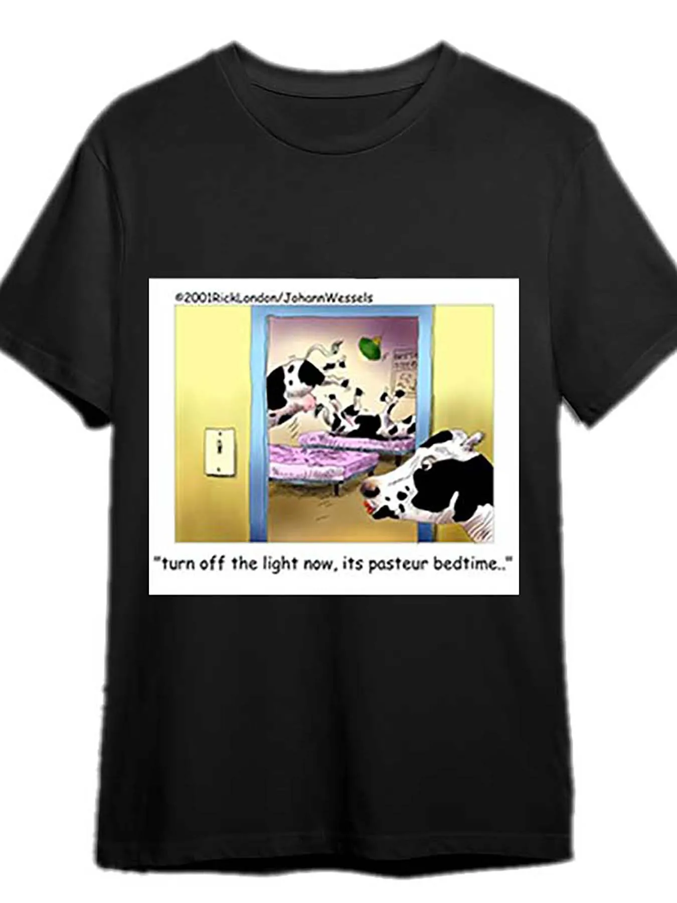 Fun Cow Graphic Print Summer Autumn Winter Men's and Women's Short Sleeved T-shirts Casual Loose Outdoor Street Fashion