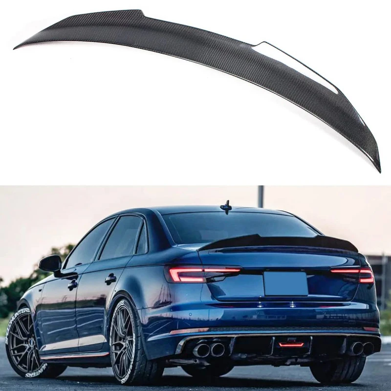 

Accessories Premium Car AccessoriesA4 B9 High Kick Duckbill PSM Style Real Carbon Fiber Trunk Spoiler Wing C Durable